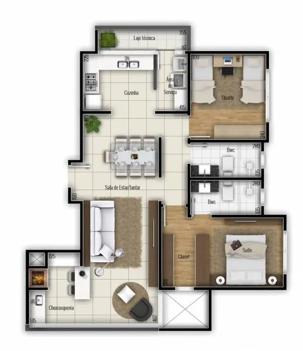 Residencial Mar Del Plata — Planta — apartamento final 1