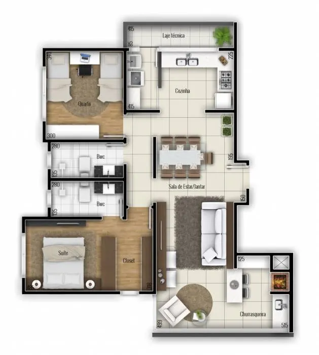 Residencial Mar Del Plata — Planta — apartamento final 3