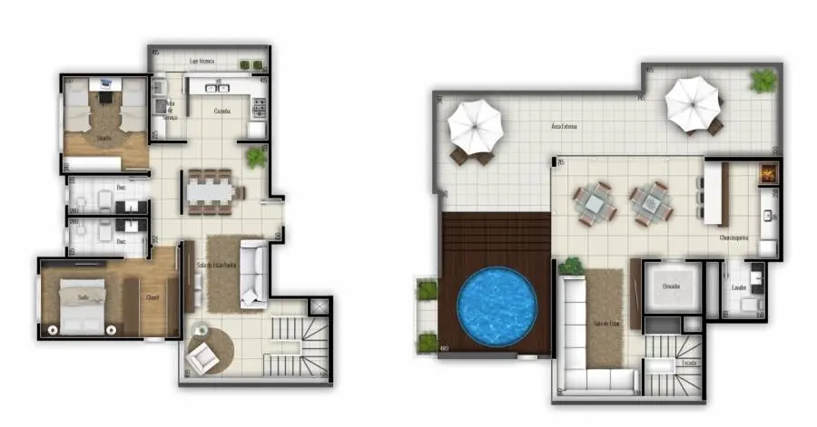 Residencial Mar Del Plata — Planta — cobertura tipo 1