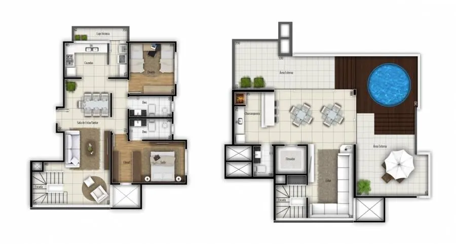 Residencial Mar Del Plata — Planta — cobertura tipo 3